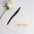 Blackwood Paper Cutter Ergonomic Multifunctional Household Mail Opener Portable Letter Accessories Wear Resistant Paper Cutter