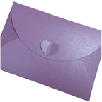 20pcs Colored pearlescent Envelope Thick Cardboard Small Foldable DIY Paper Envelopes Self Locking Buckle Letter Gift Card Cover