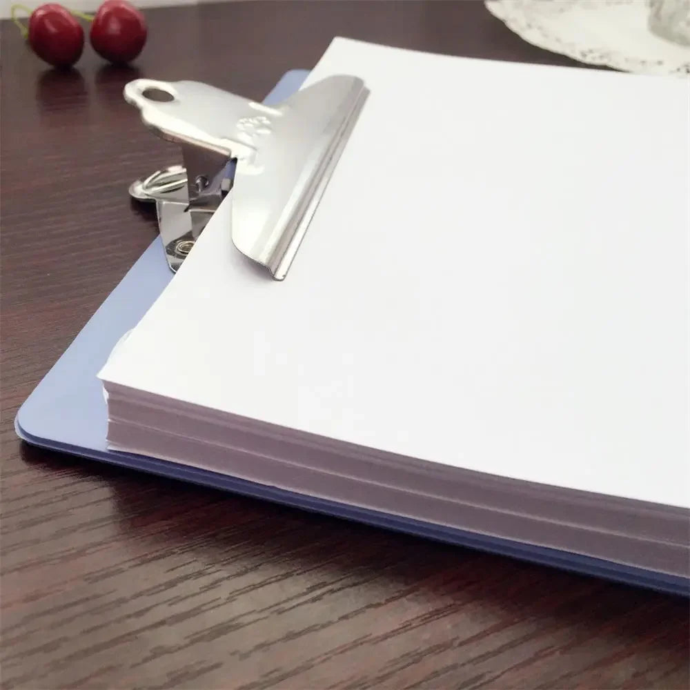 A4 / A5 Splint Density Board Writing Board Metal Aluminum Folder Clip File Plastic Menu Bill Folder Office Stationery