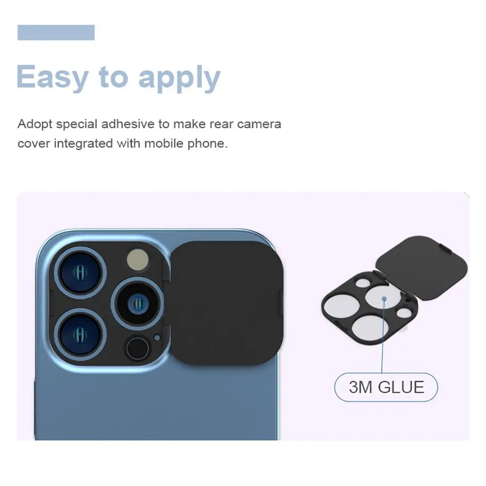 Phone WebCam Cover Back Camera Lens Plastic Privacy Protective Sticker Camera Cover Fall Prevention For iPhone 13 Pro Max 13Mini
