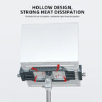 LEAPLIGHT Aluminum Alloy Laptop Stand Horizontal Vertical Screen Clamp Portable Holder W/ Arca Swiss Plate 1/4' Screw for Tripod