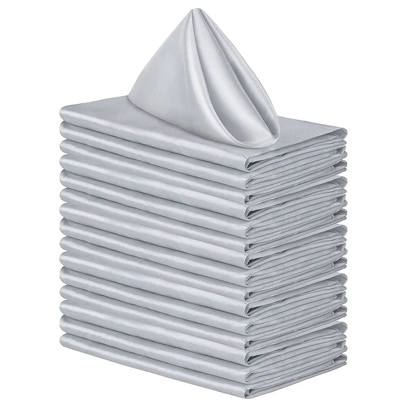 6pcs 30x30cm Table Napkins Square Dinner Napkins Washable Soft Table Napkins for Wedding Birthday Parties Decoration