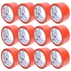 12 Rolls/Set Tape Packaging Tools Office Packing Supplies Waterproof Sealing PP Material Durable Can Be Written As Marking Tapes