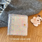 MINKYS New Arrival Kawaii Bling Star 1/2/3 inch Kpop Photocards Collect Book 3 Rings Binder Cards Organizer Book Stationery