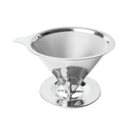 Reusable Coffee Filter Holder Versatile Double Layer Stainless Steel Coffee Tea Strainer Coffee Accessories Coffee Making Tool