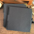 30Sheets/book DIY Handbook Photo Album Bow Ribbon Double Coil Scrapbook Decoration Manual Notebook