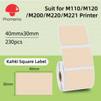 Phomemo Label For M110/M220/M221 Mini Printer Portable Thermal Label Stickers Self-Adhesive Waterproof Label Maker Sticker New