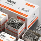 100Pcs Nickel-Plated Paper Clips Rust-Proof Thickened Office Supplies for Organizing And Binding