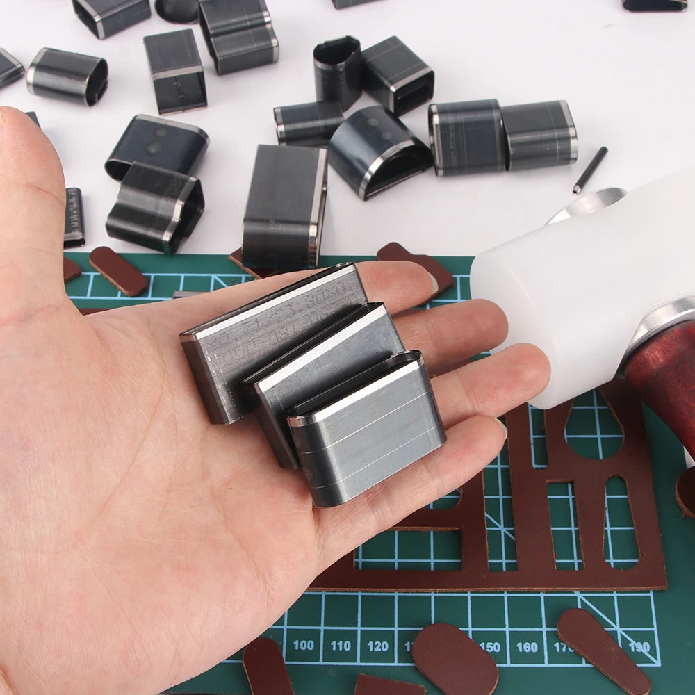 24/39/52/55pcs Punch Cutters - Various Shaped Style Hollow Punch Cutter Set - DIY Faux Leather Craftwork Hole Punching Tool Set