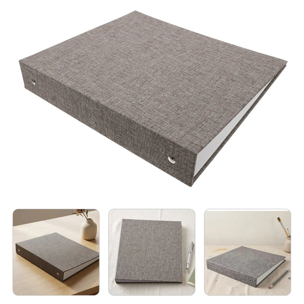 3 Ring Loose Leaf Binder Cover Fabric Refillable Notebook Cover for Students Diary Journal Planner Sketchbook Note Organizer