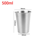 200/300/400/500ml Stainless Steel Beer Cups Household Office Metal Water Drinks Coffee Tumbler Tea Milk Mugs Kitchen Drinkware
