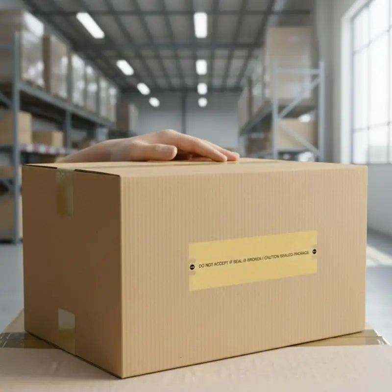 100Pcs/Roll Tamper-Proof Sealing Stickers Security Labels For Packages Mail Documents,3 X 10cm