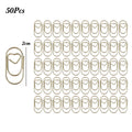 50/100Pcs 20mm Mini Metal Paper Clip Gold Heart Shape Clip Bookmark Binder Invoice PaperClips Office Supplies Student stationery