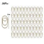 50/100Pcs 20mm Mini Metal Paper Clip Gold Heart Shape Clip Bookmark Binder Invoice PaperClips Office Supplies Student stationery
