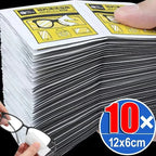 10/100Pcs Glasses Cleaning Wet Paper Disposable Anti Fog Misting Dust Remover Lens Wipes Sunglasses Phone Screen Cleaner