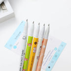 4/8pcs Colors Erasable Gel Pens with Erase Ink Cute Animal Pen Colours 0.5mm/0.7mm Tip Fine Ballpoint Pen for School Office Gift