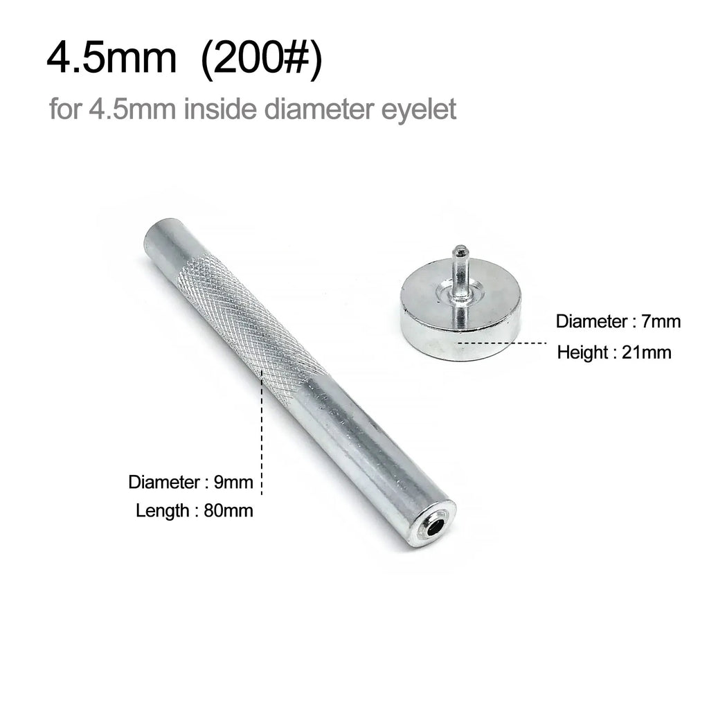 1mm to 20mm Metal Eyelets Grommet Mold Ring Air Hole Rivet Installation Punch Tool DIY Handmade Accessories High Quality Steel