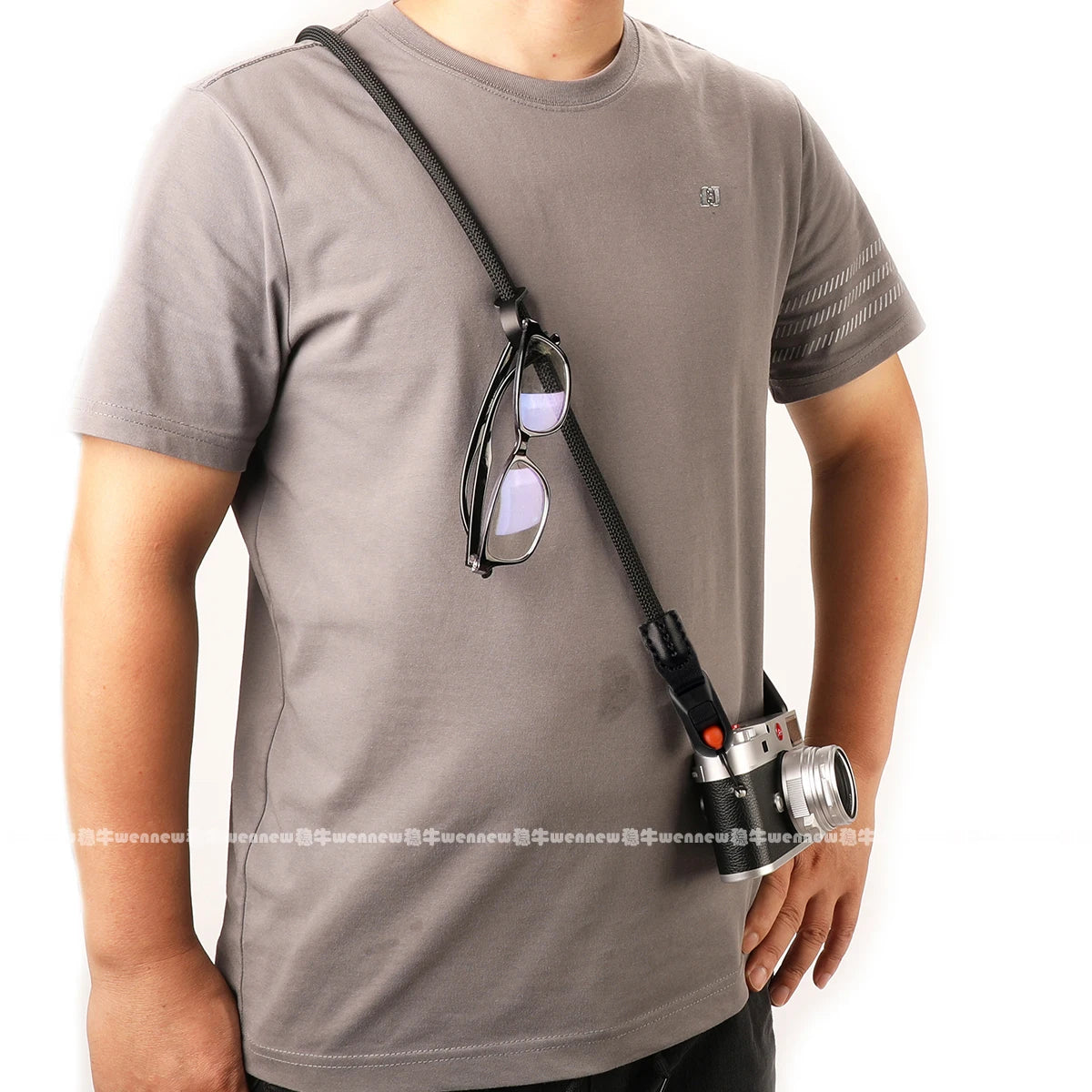 Quick Release Beads Round Rope Camera Shoulder Strap Lanyard for Canon Nikon Panasonic Sony Fujifilm Neck Strap Wrist Strap