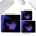 Anime Girls Mouse Pad 40X45 Large Square Computer Office Game Table Mats Rubber Anti-slip Mousepads 22x18 Small Decor Desk Pads