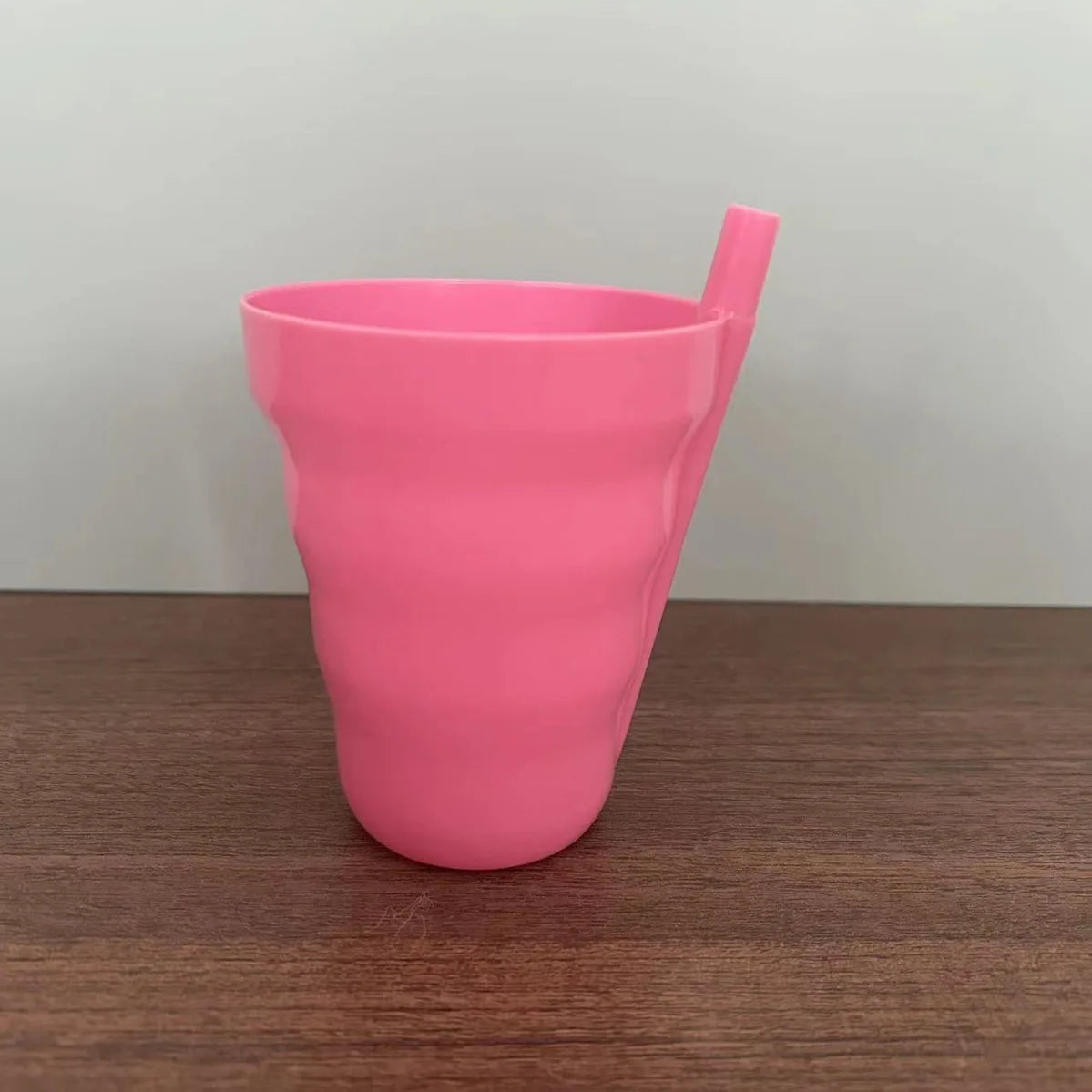 10OZ Cups for Kids Built In Straws for Everyday Use Stackable BPA Free Plastic Sip-A-Cup Drink Tumblers for Water Juice Milk