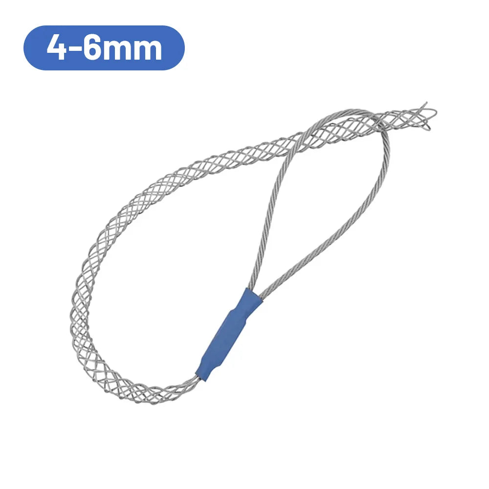 6 Colors Cable Puller Wire Grip Galvanizing Metal Cable Pulling Socks Mesh Puller Antislip Pipe Conduit Pull Net Cover 4-25mm
