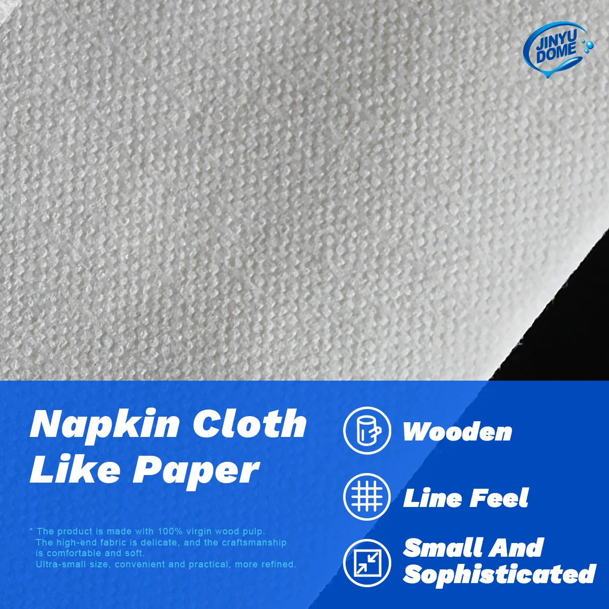 JINYUDOME 25/50/100PCS Linen Feel Cocktail Napkins,Disposable Paper 7.87x7.87in,Folded Square For Wedding,Party,Events,Cafe,Bar