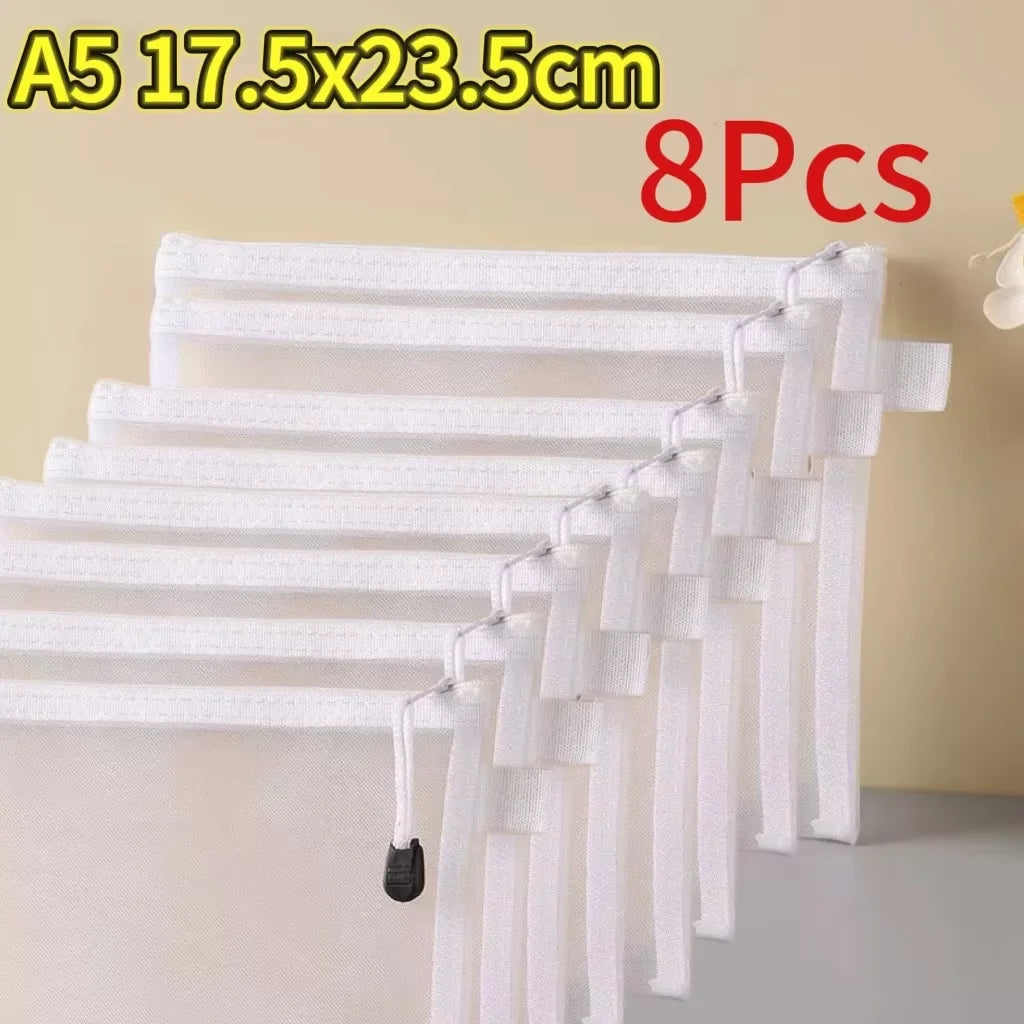 New Puzzle Storage Bag Children's Building Blocks Small Toys Special Sorting Bags Transparent Mesh Gauze Zipper Mesh Bags