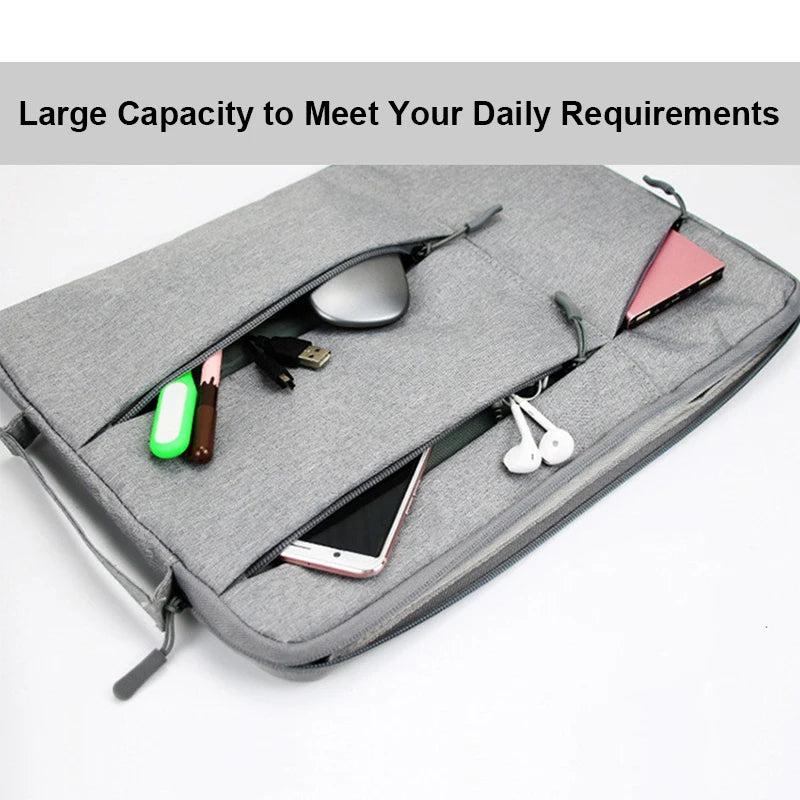 Portable Laptop Bag 11 12 13 14 15 Sleeve Case 13.3 15.4 15.6 Inch For Huawei Macbook Air Pro Redmi MacBook Dell PC Case Cover