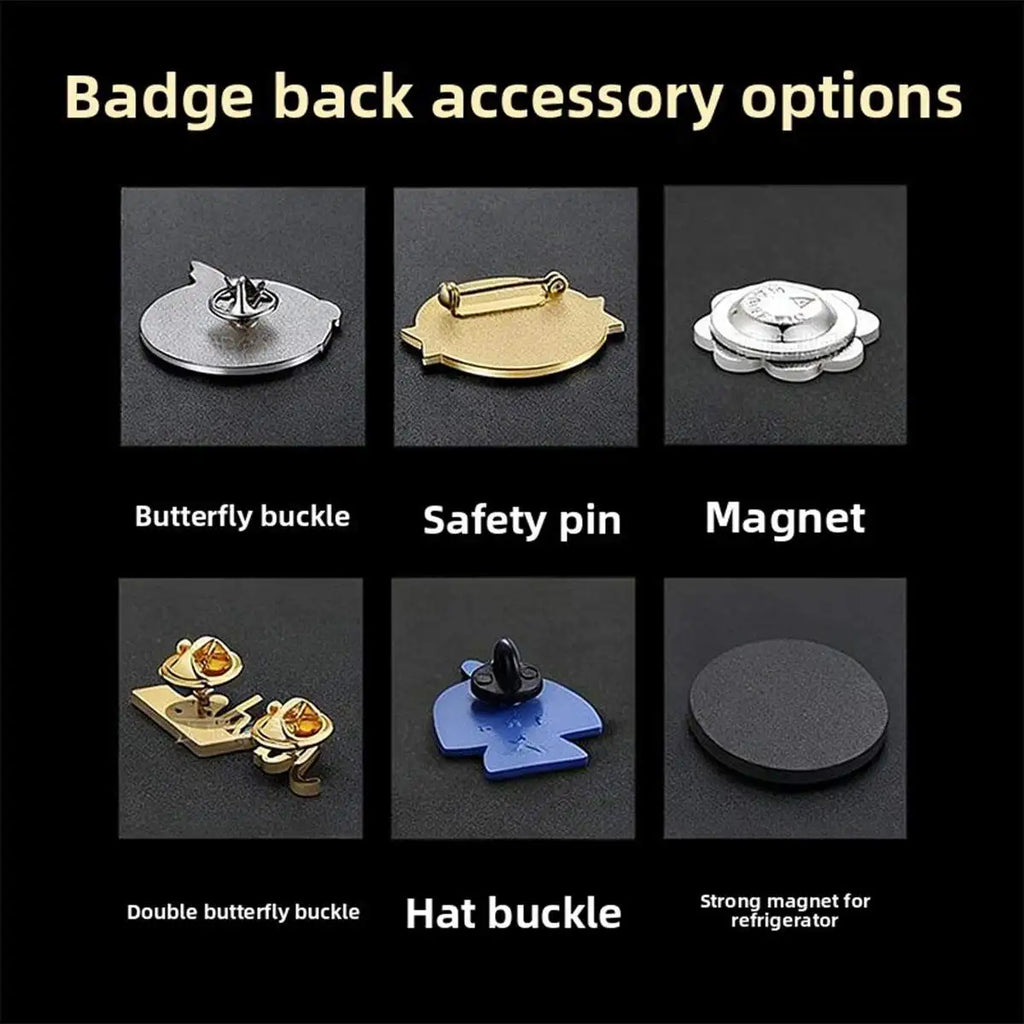 Custom LOGO Blank Zinc Alloy Sublimation Reusable Employee Staff Magnetic Nametag Name Badge with Magnet