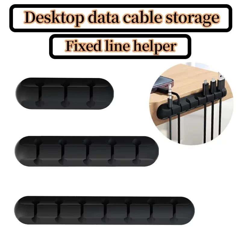 Desktop Cable Organizer, Mobile Phone Charging Cable, Data Cable Organizer, Network Wiring Fixture, Storage Bundle Buckle