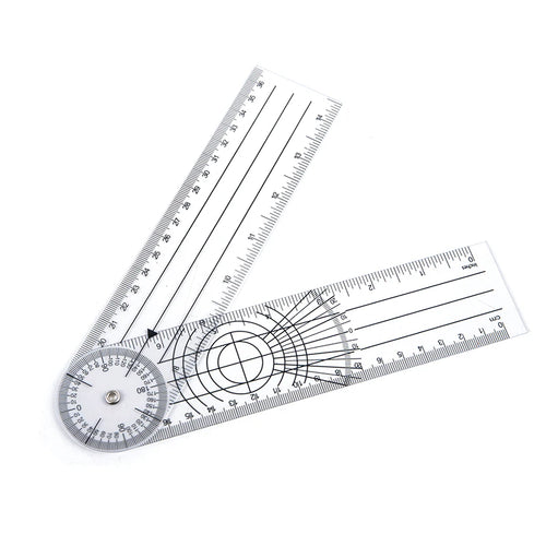 0- 360 Degree Goniometer Angle Medical Spinal Angle Ruler Angle Inclinometer Ruler Protractor Angle Finder Measuring Tools New