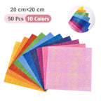 50Pcs Metallic Pearl Cardstock Paper Shimmer DIY Shiny Craft For Wedding, Scrapbook, Craft, Cards Party Decoration