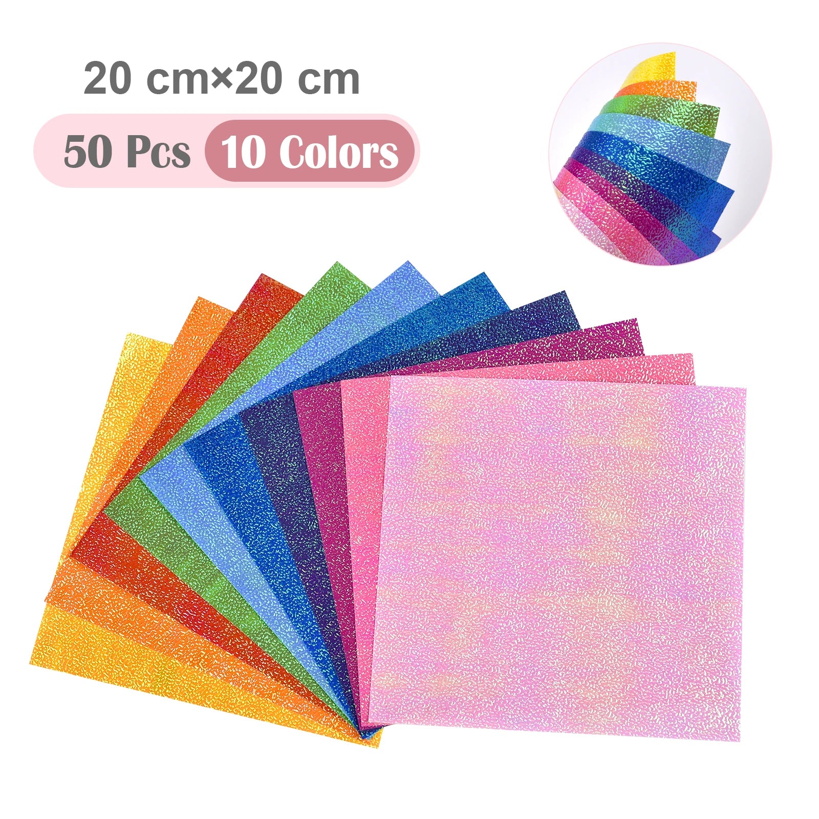 50Pcs Metallic Pearl Cardstock Paper Shimmer DIY Shiny Craft For Wedding, Scrapbook, Craft, Cards Party Decoration