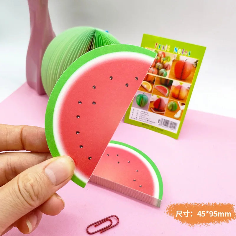 125 Sheets Creative Fruit Shapes Sticky Note Pads Notepads, Sticker Paper, Memo Pads, for School Stationery Office Supplies