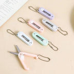 Portable Scissors For Office Students Mini Stainless Scissors Folding Scissors Multifunctional