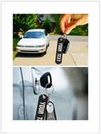 Personalized Keychain with Name Patch, Embroidery Text, Key-Ring Accessory for a Tag Customized Gift
