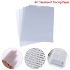 100pcs A4 Translucent Tracing Paper Copy Transfer Printing Drawing Paper Sulfuric Acid Paper For Engineering Drawing/ Printing