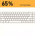 Mechanical Keyboard Dust Cover Acrylic Protecting Shell Hot Bent Compatible With Layout 60 68 87 104 96 WOOTING ROG Azoth IKKI