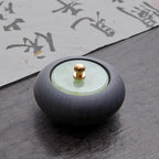 Small Natural Stone Inkstone Jade Mini Ink Stone Chinese Style Calligraphy Practice Inkstone Vintage Practical Ink Cartridge