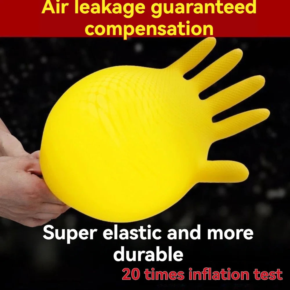 【Top Quality】Latex Glove Rubber Household Kitchen Thickened Acid and Alkali Resistant Latex Gloves Wholesale Dishwashing Laundry