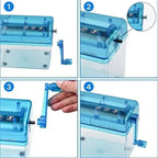 Reliable-Manual Strip Paper Shredder, Mini Hand-Cranked Paper Shredder, Ideal For Home And Office Use,Manual Strip Paper