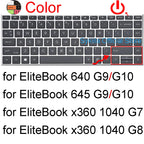 Keyboard cover for HP EliteBook 6 8 G2a G2i G1a G1q G1i 840 G11 G10 845 G9 X360 1040 G8 640 745 645 Silicone Protector Skin Case