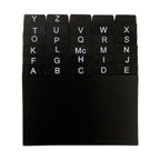 30Pcs Index Cards A-z Dividers 3x5" Alphabetical File Dividers Studying Tool Alphabet Tabs Index Tabs Black for Office School