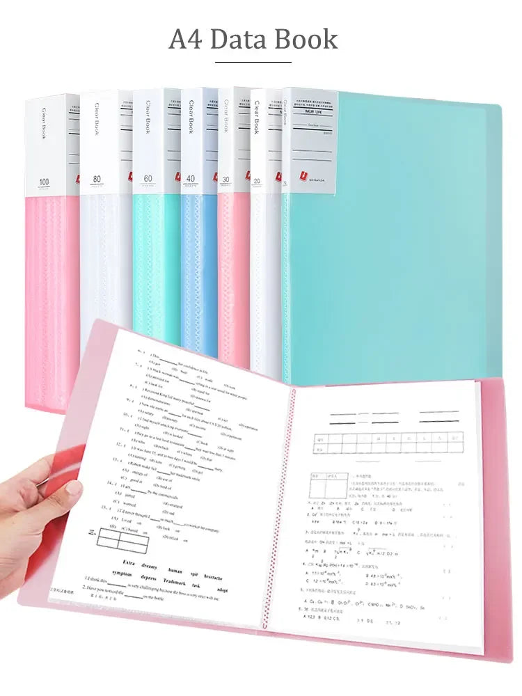 A4 Semi Transparent PP Brochure, Multiple Page Sizes To Choose From, Classified Insert Folder, Conference Document Organization,