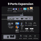 UGREEN 4K60Hz HDMI USB C HUB Docking Station for Steam Deck Type-C to RJ45 PD100W 10Gbps USB-A/C for iPad ROG Ally Legion Go PC