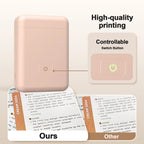 Label Maker Machine with Tape Portable Printer Mini Thermal Printers Self-adhesive Sticker for School Home Office Organization