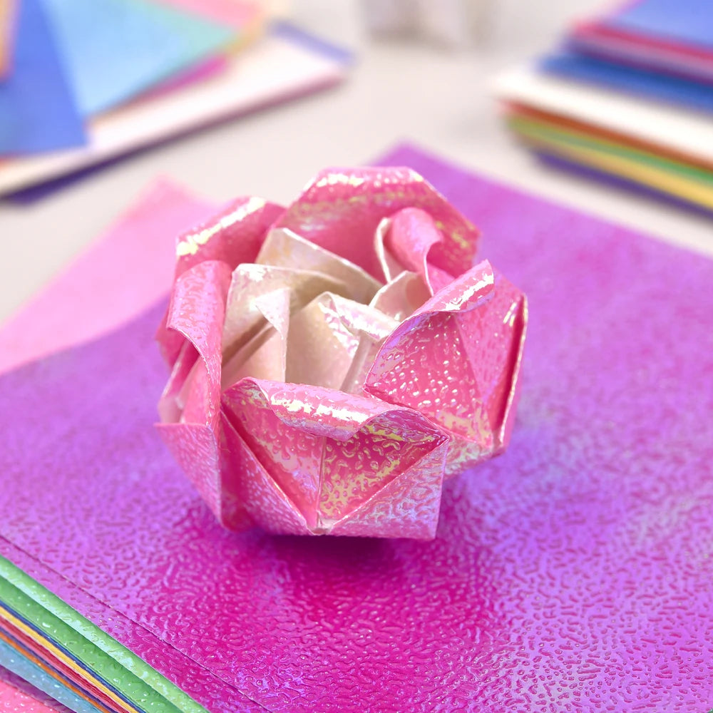 50Pcs Metallic Pearl Cardstock Paper Shimmer DIY Shiny Craft For Wedding, Scrapbook, Craft, Cards Party Decoration