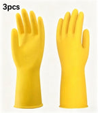 Natural Latex Gloves,Rubber,Household Kitchen Dishwashing And Laundry Car Wash,Thickened Acid And Alkali Resistant Latex Gloves