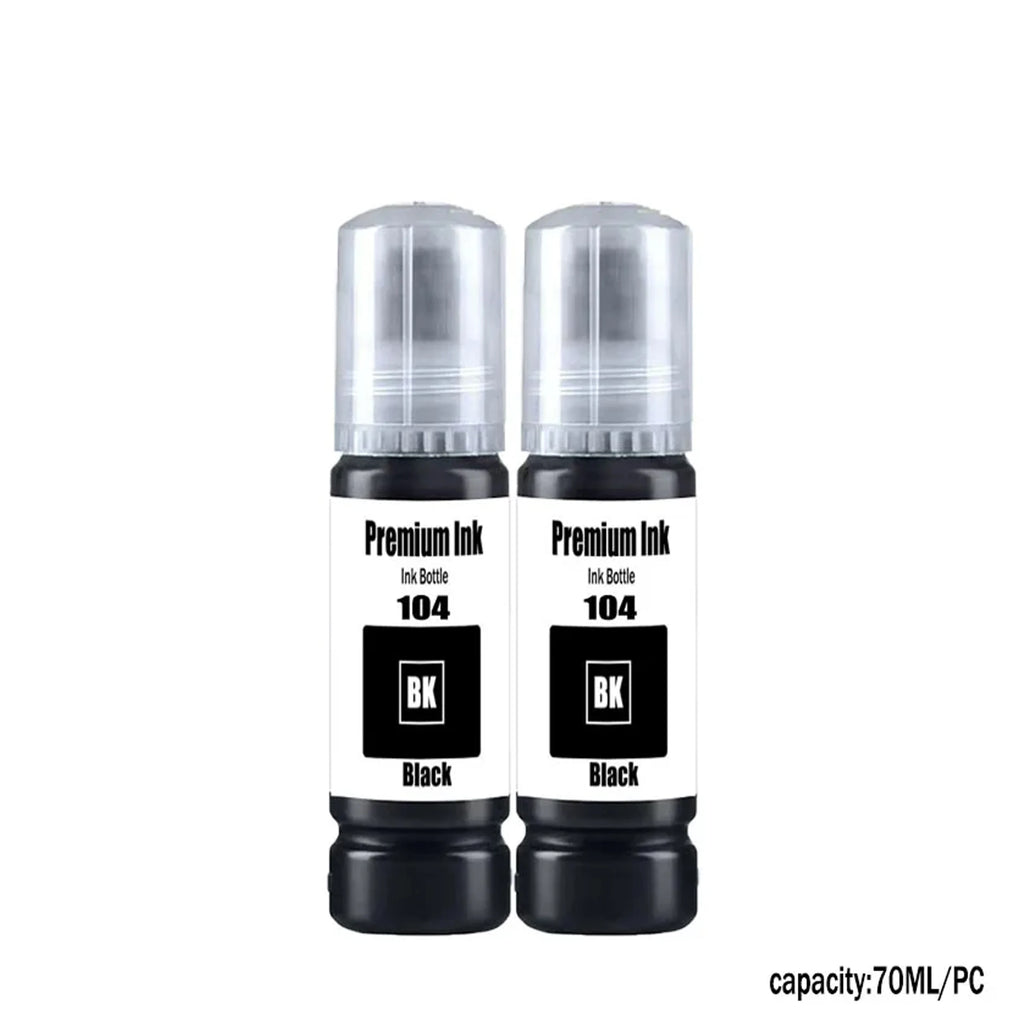 104 Premium Ink Epson 104 Ink Bottle for Epson ET-2710 2711 2712 2714 2715 2720 2721 2726 ET-2821 ET-2825 Printer