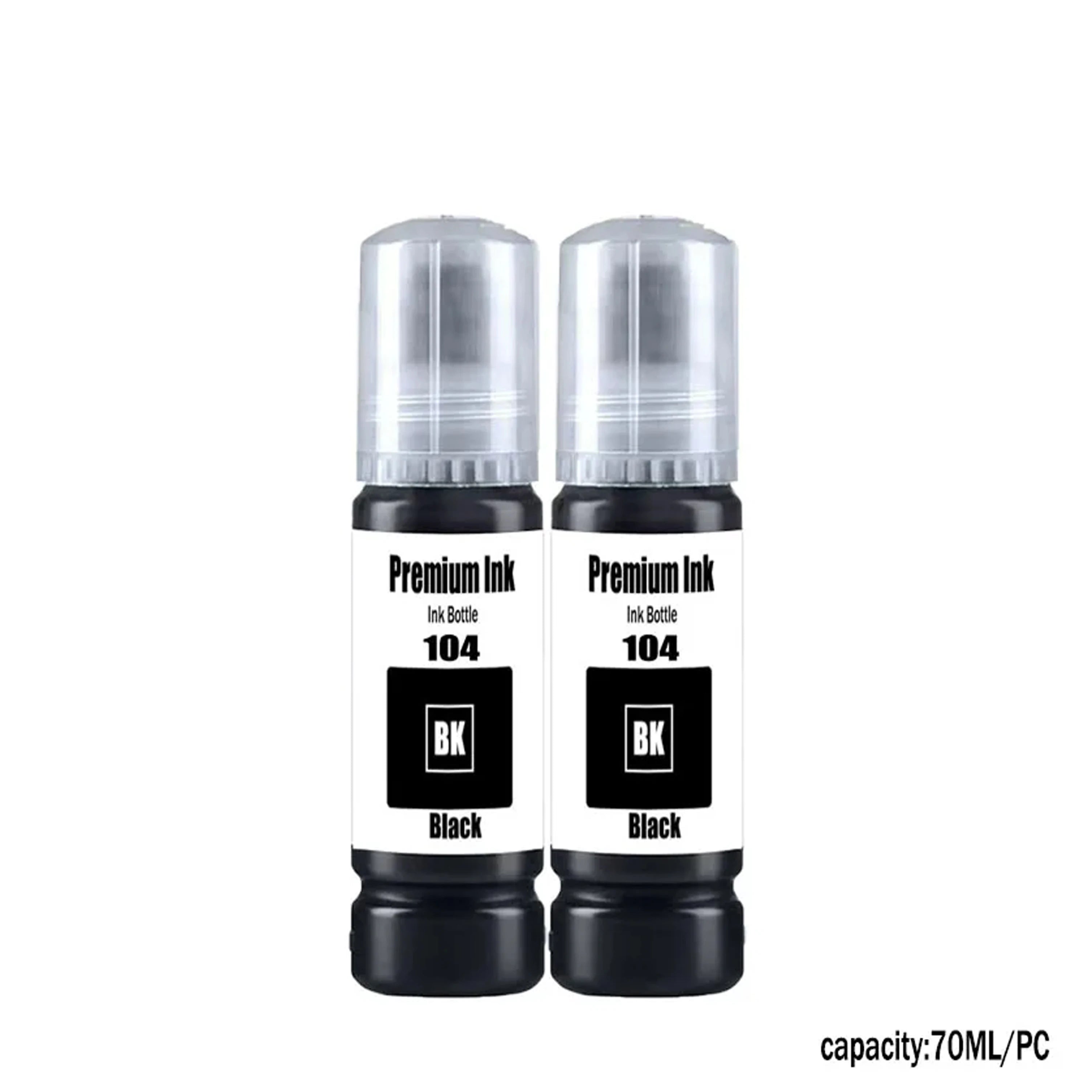 104 Premium Ink Epson 104 Ink Bottle for Epson ET-2710 2711 2712 2714 2715 2720 2721 2726 ET-2821 ET-2825 Printer